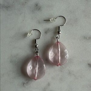 Bellestyle Pink Teardrop Earrings